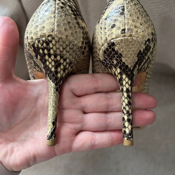 Jimmy Choo Gilbert Snakeskin Python Leather Pumps - Picture 8 of 14
